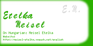 etelka meisel business card